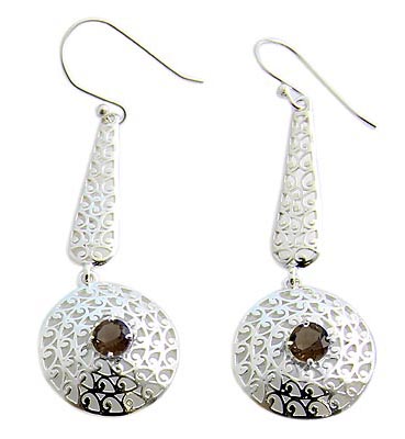 SKU 21072 - a Smoky quartz Earrings Jewelry Design image