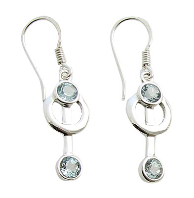 SKU 21089 - a Topaz Earrings Jewelry Design image