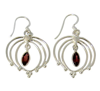 SKU 21096 - a Garnet Earrings Jewelry Design image