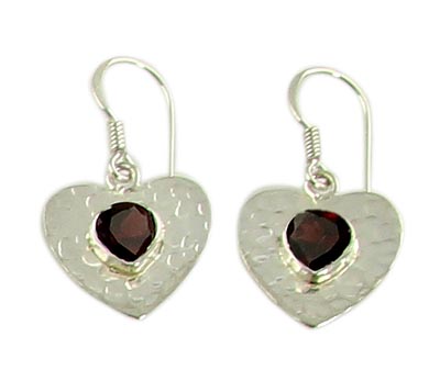 SKU 21097 - a Garnet Earrings Jewelry Design image