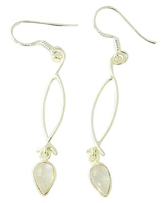 SKU 21098 - a Moonstone Earrings Jewelry Design image