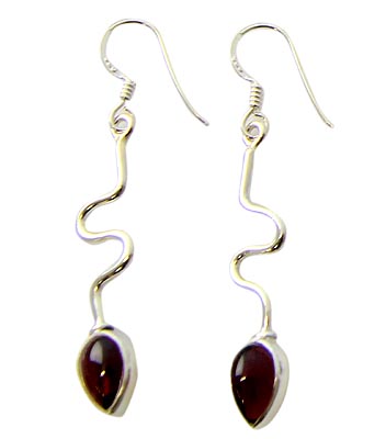 SKU 21111 - a Garnet Earrings Jewelry Design image