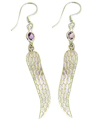 SKU 21113 - a Amethyst Earrings Jewelry Design image