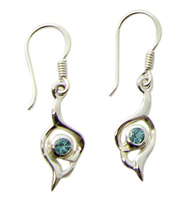 SKU 21115 - a Topaz Earrings Jewelry Design image