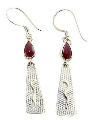 SKU 21119 - a Garnet Earrings Jewelry Design image