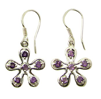 SKU 21120 - a Amethyst Earrings Jewelry Design image