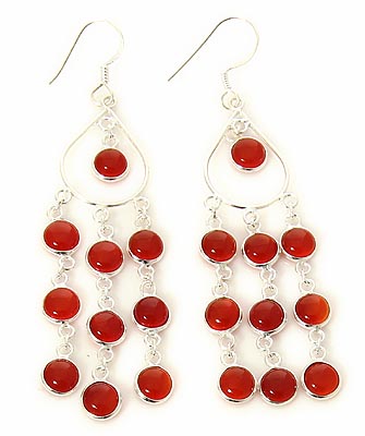 SKU 21125 - a Carnelian Earrings Jewelry Design image