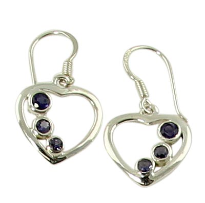 SKU 21126 - a Iolite Earrings Jewelry Design image