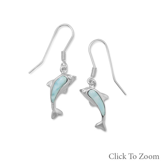 SKU 21725 - a Larimar earrings Jewelry Design image