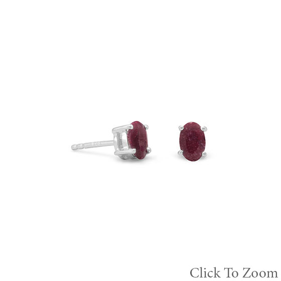SKU 21741 - a Ruby earrings Jewelry Design image