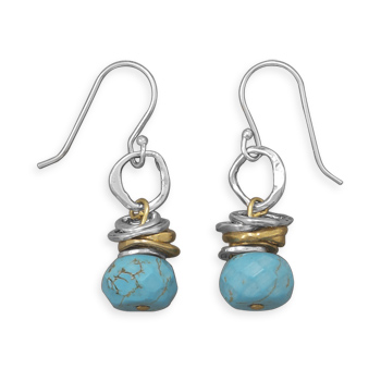 SKU 21745 - a Turquoise earrings Jewelry Design image