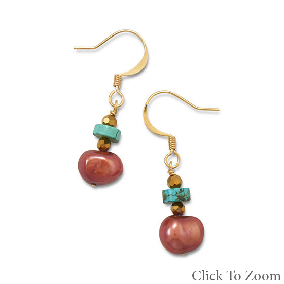 SKU 21747 - a Multi-stone earrings Jewelry Design image