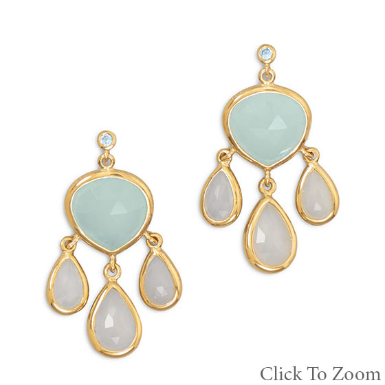 SKU 21756 - a Multi-stone earrings Jewelry Design image