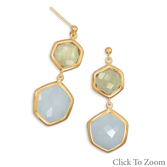 SKU 21758 - a Multi-stone earrings Jewelry Design image