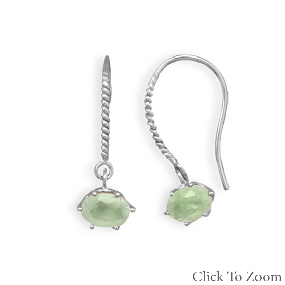 SKU 21763 - a Prehnite earrings Jewelry Design image