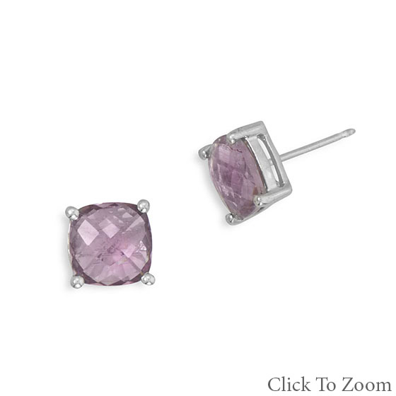 SKU 21764 - a Amethyst earrings Jewelry Design image