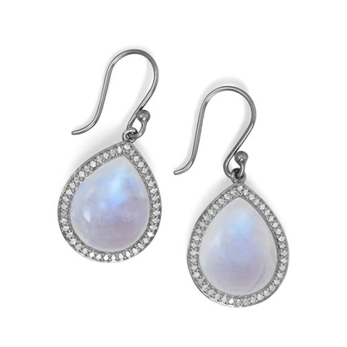 SKU 21770 - a Moonstone earrings Jewelry Design image