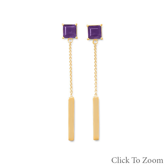 SKU 21775 - a Amethyst earrings Jewelry Design image