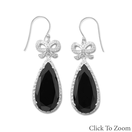SKU 21781 - a Onyx earrings Jewelry Design image