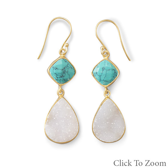 SKU 21783 - a Multi-stone earrings Jewelry Design image