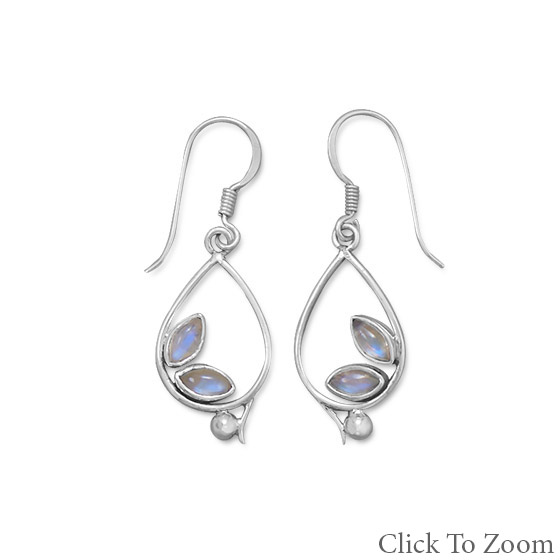 SKU 21785 - a Moonstone earrings Jewelry Design image