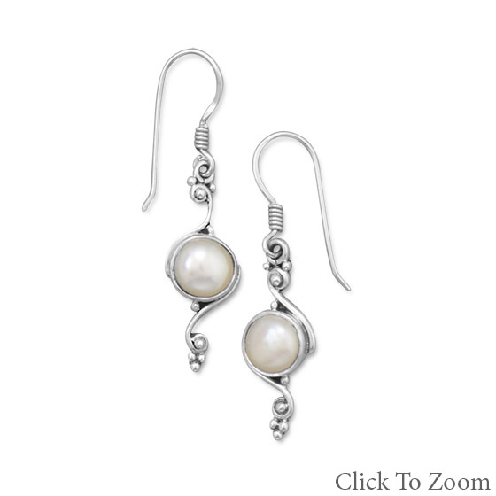 SKU 21790 - a Pearl earrings Jewelry Design image