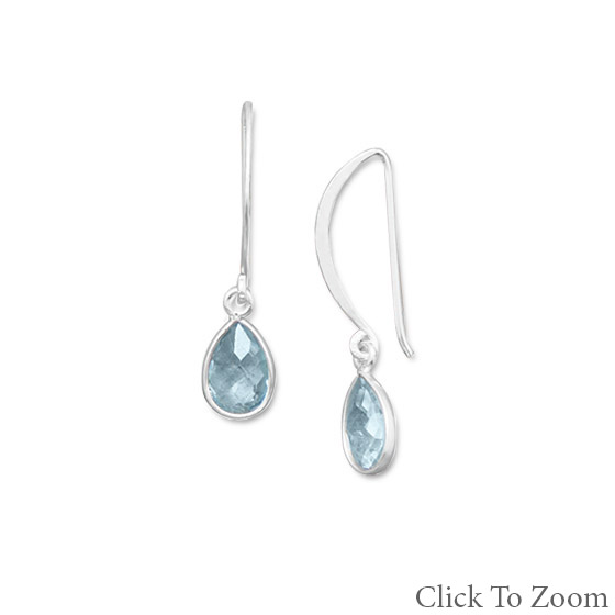 SKU 21796 - a Blue topaz earrings Jewelry Design image