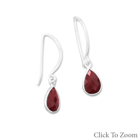 SKU 21797 - a Garnet earrings Jewelry Design image