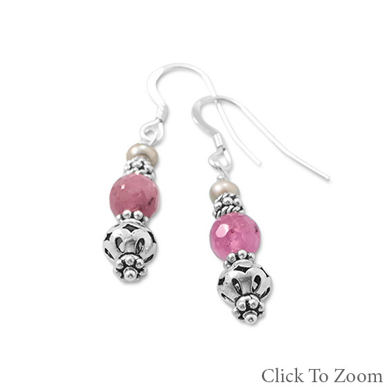 SKU 21801 - a Multi-stone earrings Jewelry Design image