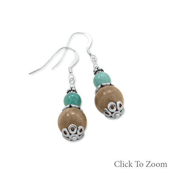 SKU 21802 - a Multi-stone earrings Jewelry Design image