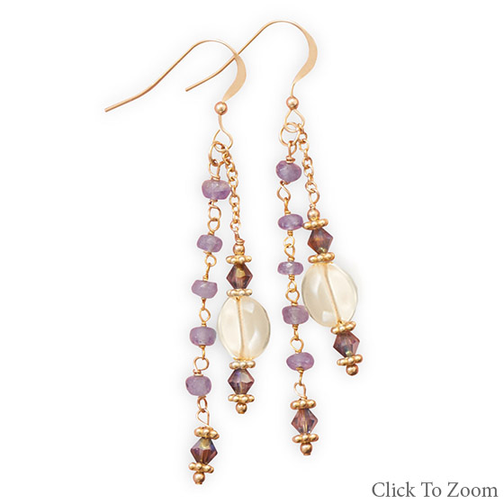 SKU 21803 - a Multi-stone earrings Jewelry Design image