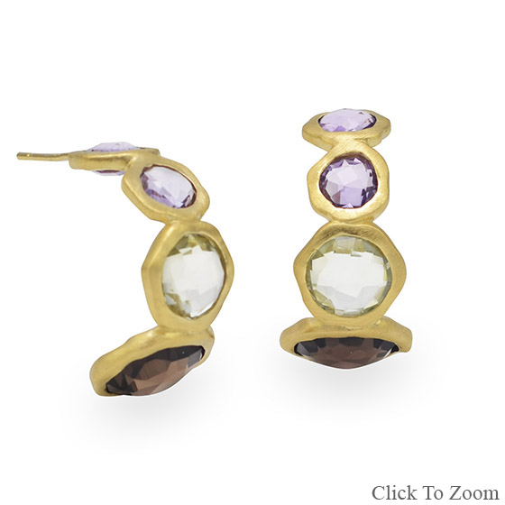 SKU 21813 - a Multi-stone earrings Jewelry Design image