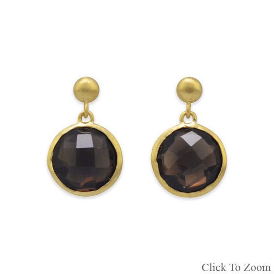 SKU 21814 - a Smoky Quartz earrings Jewelry Design image