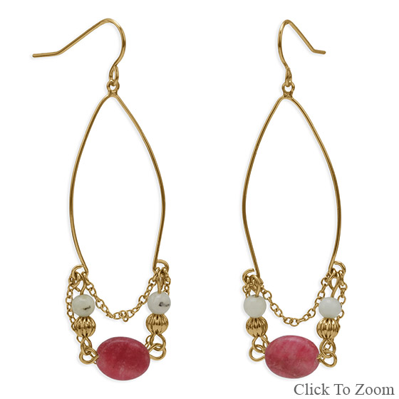 SKU 21817 - a Multi-stone earrings Jewelry Design image
