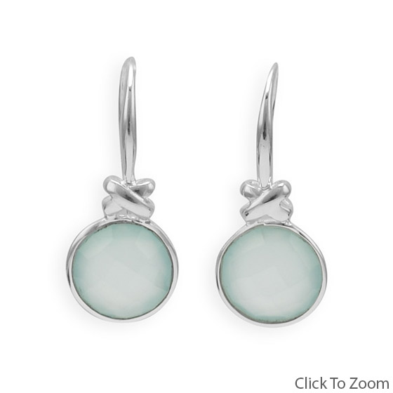SKU 21822 - a Chalcedony earrings Jewelry Design image