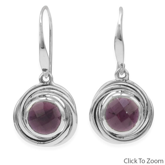 SKU 21824 - a Garnet earrings Jewelry Design image