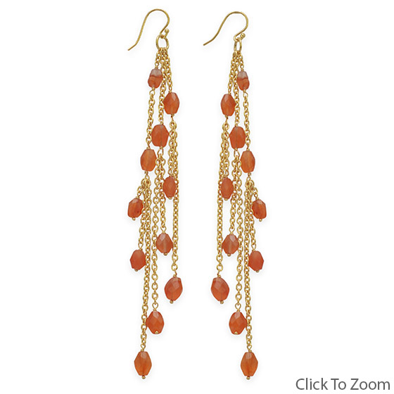 SKU 21825 - a Carnelian earrings Jewelry Design image