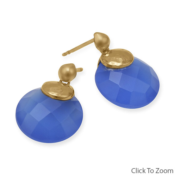 SKU 21826 - a Chalcedony earrings Jewelry Design image
