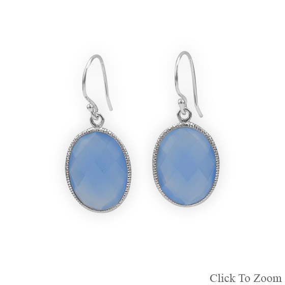 SKU 21827 - a Chalcedony earrings Jewelry Design image