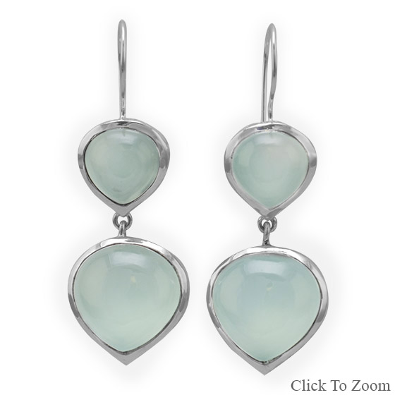 SKU 21828 - a Chalcedony earrings Jewelry Design image