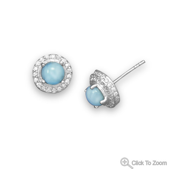 SKU 21831 - a Larimar earrings Jewelry Design image