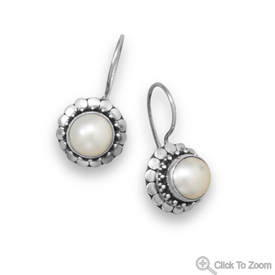 SKU 21832 - a Pearl earrings Jewelry Design image
