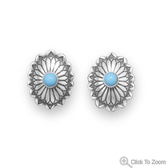 SKU 21835 - a Turquoise earrings Jewelry Design image