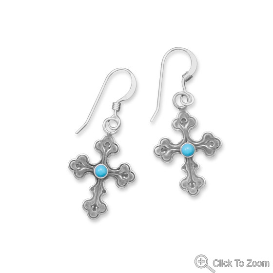SKU 21836 - a Turquoise earrings Jewelry Design image