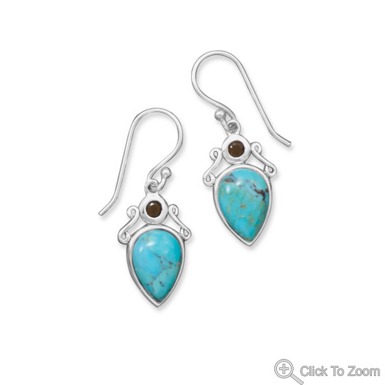 SKU 21837 - a Turquoise earrings Jewelry Design image