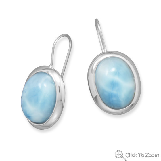 SKU 21842 - a Larimar earrings Jewelry Design image