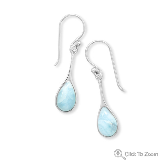 SKU 21843 - a Larimar earrings Jewelry Design image