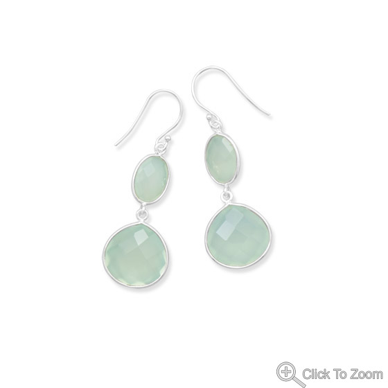 SKU 21849 - a Chalcedony earrings Jewelry Design image