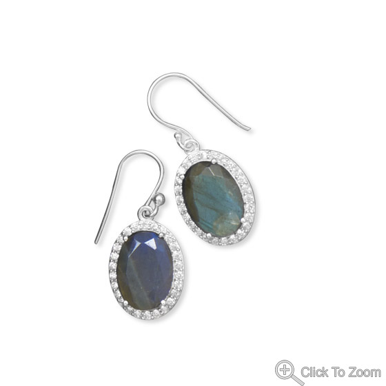 SKU 21852 - a Labradorite earrings Jewelry Design image