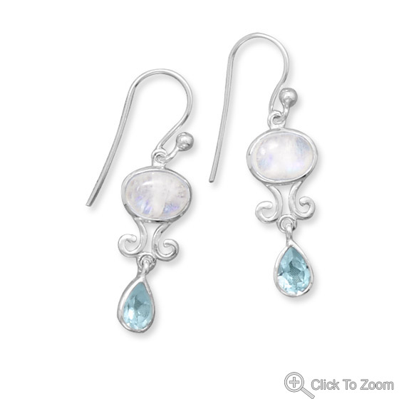 SKU 21853 - a Multi-stone earrings Jewelry Design image